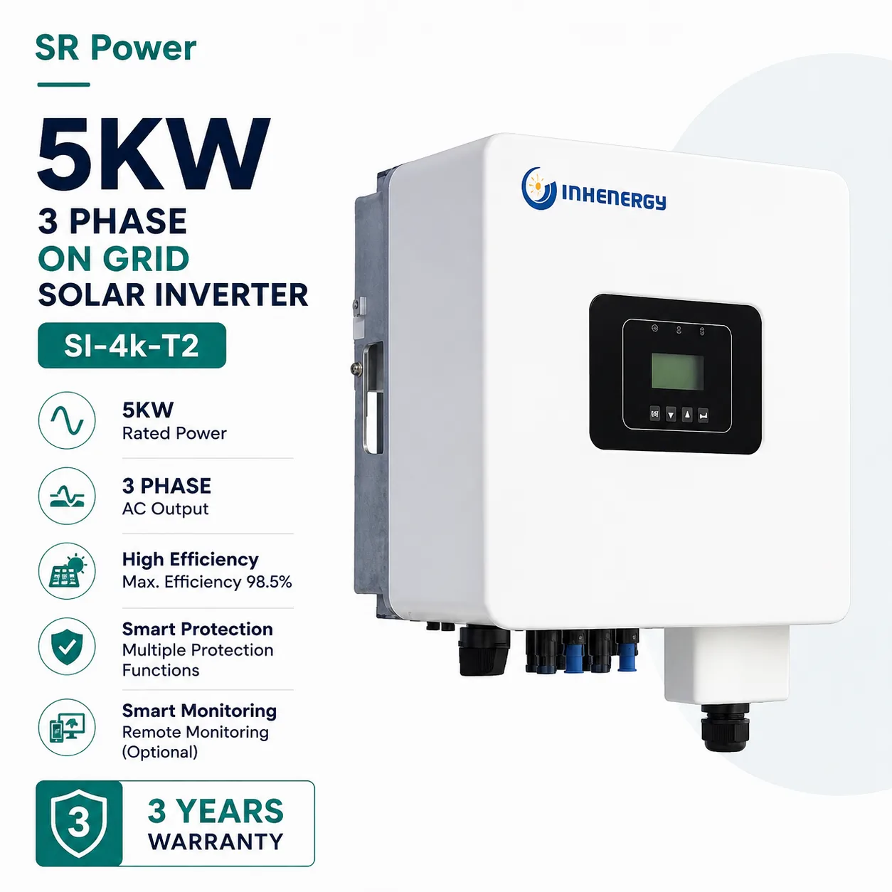 INHENERGY 5kW 3 Phase OnGrid SI-5K-T2 inverter